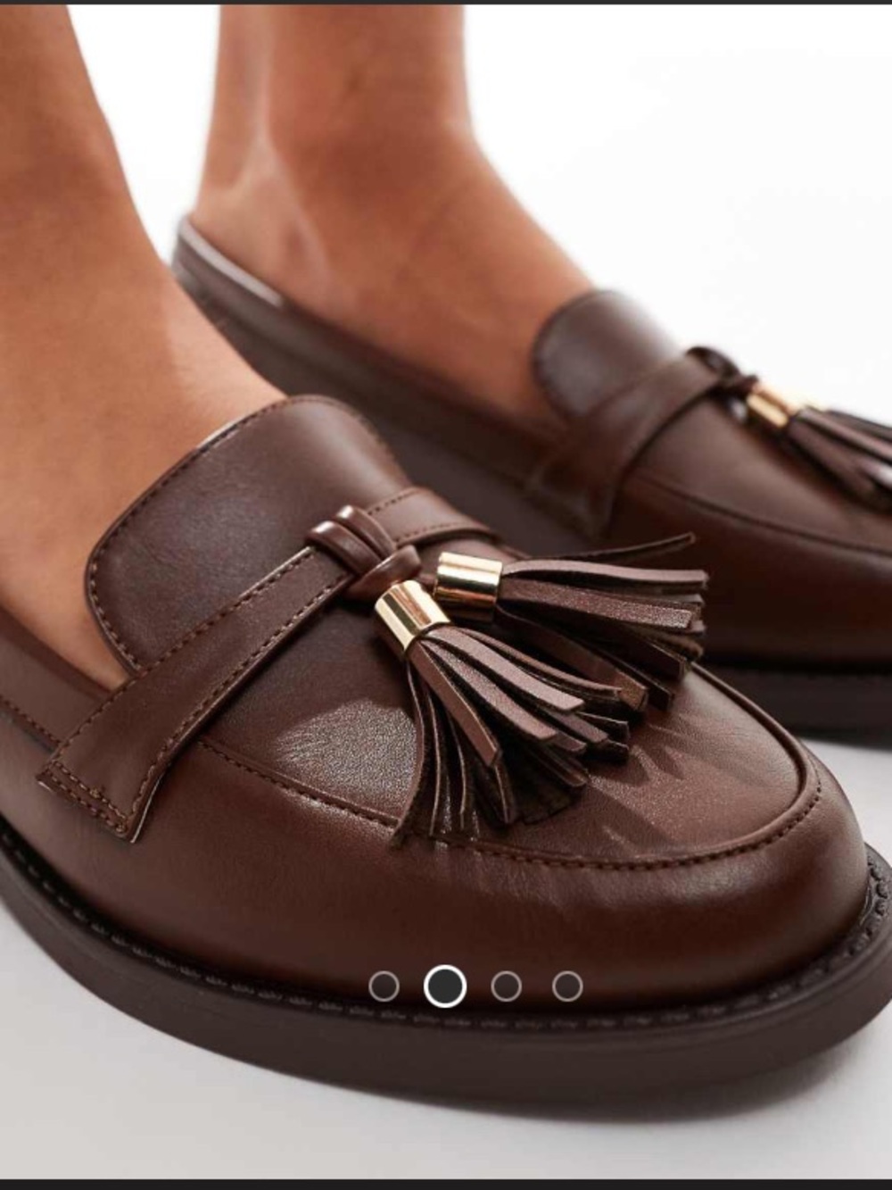 ASOS Brown Tassel Loafers